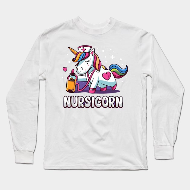 Nursicorn Long Sleeve T-Shirt by IOANNISSKEVAS